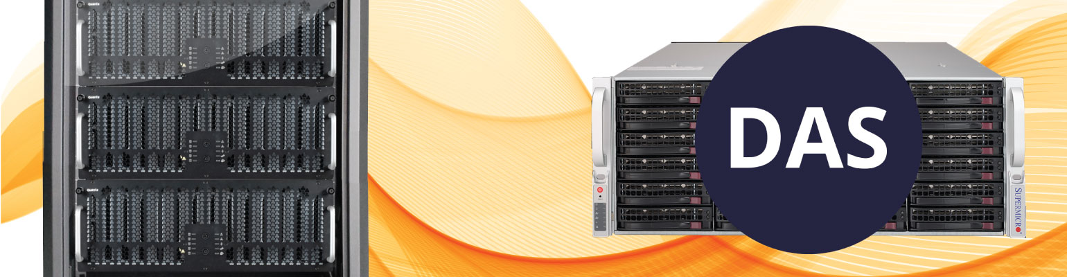 DAS Storage Servers at low cost making it ideal for small businesses