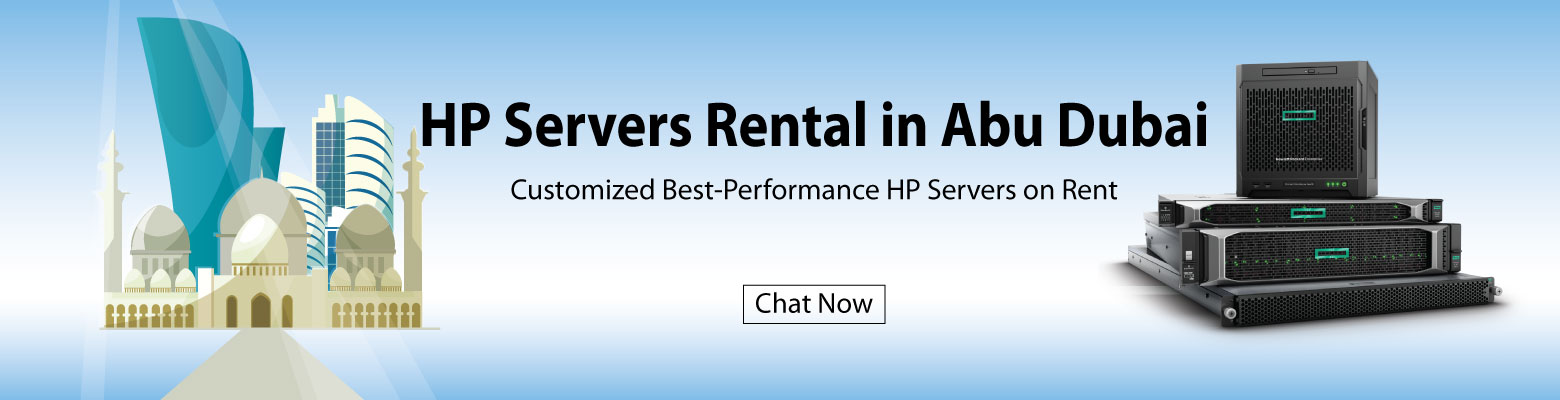 get hp servers for rent in abu dhabi from server basket